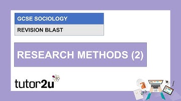 AQA GCSE Sociology Revision Blast | Research Methods 2 | 19 Apr 2021