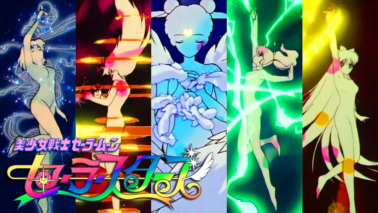 Sailor Moon Sailor Stars - Group Transformation (fan made) [version 2]