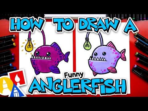 How To Draw A Funny Cartoon Anglerfish