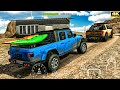 Jeep Gladiator &amp; Ford F-150 Raptor 🚙 Offroad Convoy | Car Parking Multiplayer Gameplay
