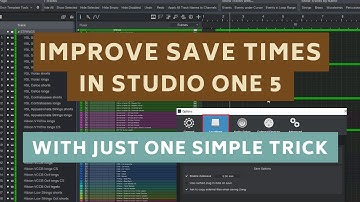 Improve Save Times in PreSonus Studio One 5 | Use cached plug-in data on save