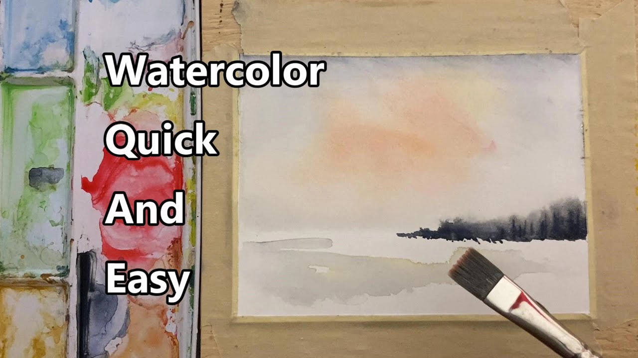 How To Paint A Watercolor Landscape, Watercolor Painting For Beginners ...