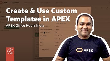 APEX India: Creating and Utilizing Custom Templates in Oracle APEX