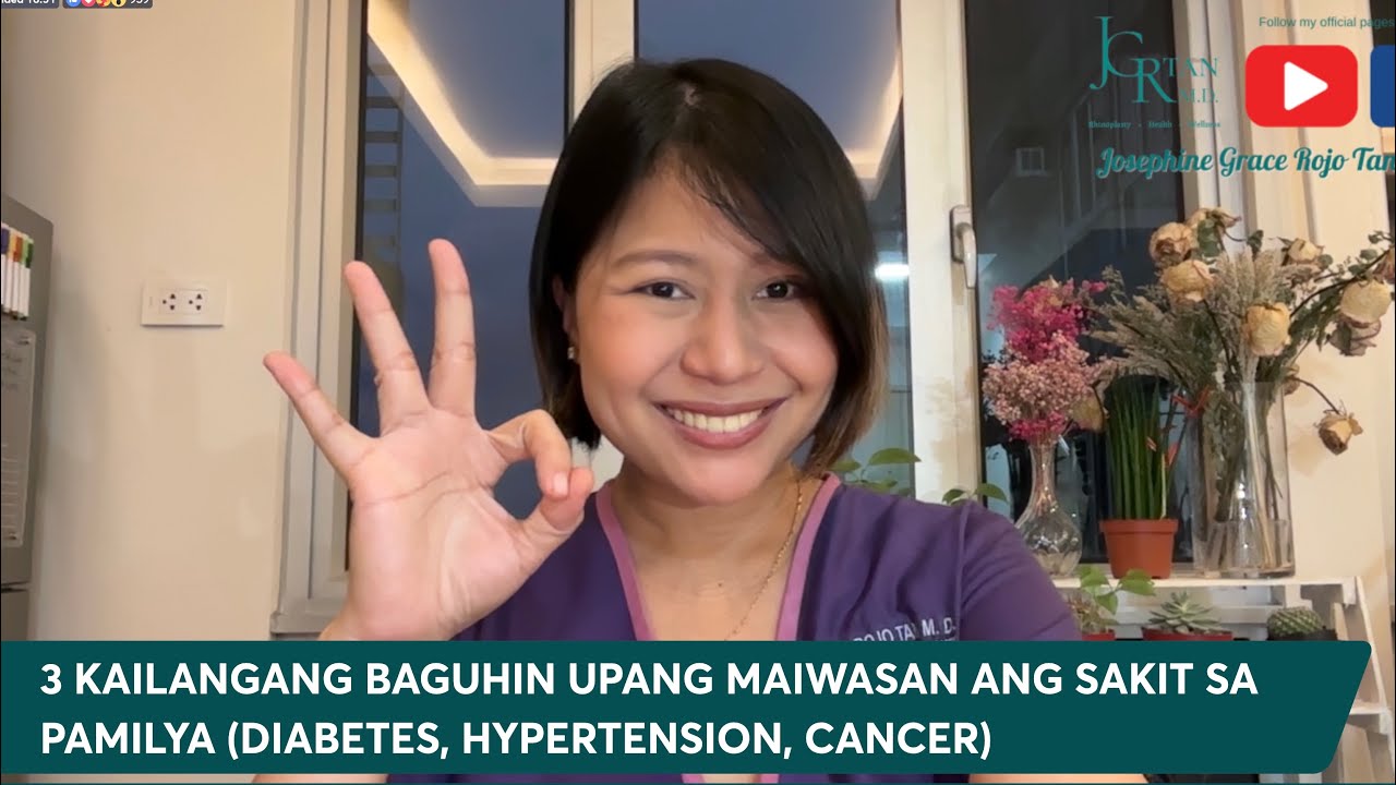 3 BAGAY NA KAILANGANG BAGUHIN UPANG MAIWASAN ANG MGA NAMAMANANG SAKIT SA PAMILYA