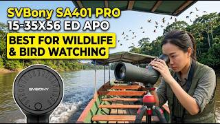 Svbony SA401 PRO 15-35x56 ED Flat-Field APO Spotting Scope - Best TRAVEL SCOPE YOUR MONEY CAN BUY