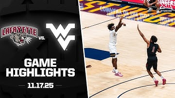 Lafayette vs. West Virginia Game Highlights | 2025-26 Big 12 Men