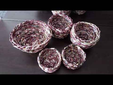 ხელნაკეთი ნივთები ვიდეო გალერეა / Видео галерея плетение из газет