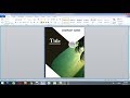 how To Design Book Cover Using Ms Word