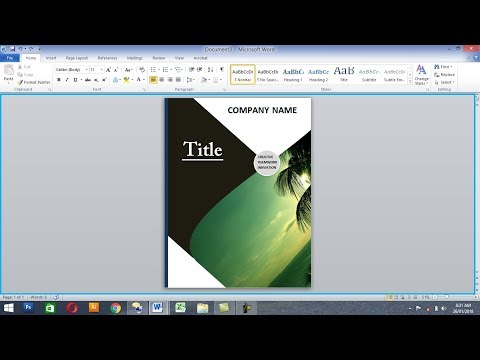 how To Design Book Cover Using Ms Word