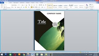 how To Design Book Cover Using Ms Word