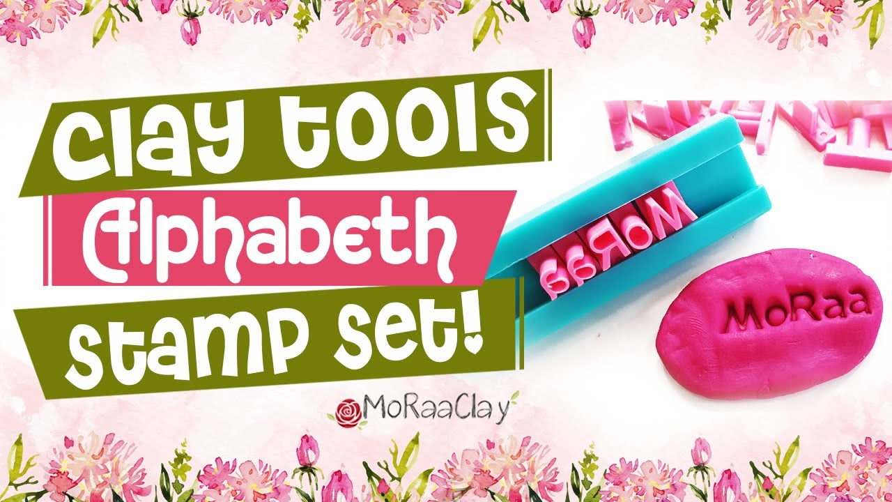 ALPHABET STAMP SET FOR CLAY STAMPEL HURUF UNTUK CLAY Clay Tools