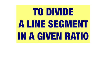 To divide a line segment in a given ratio || Chapter Construction Ex 11.1  like Q 1 || NCERT