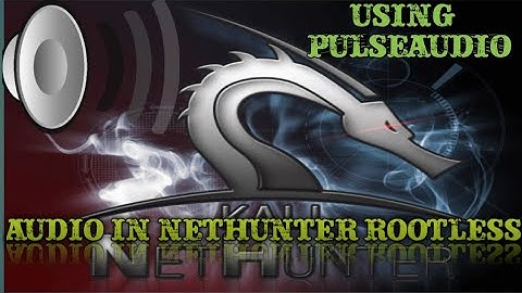 How to fix sound problem in Kali nethunter roolless using pulseaudio