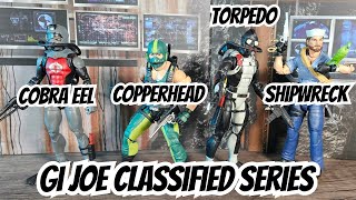 GI Joe Classified Figures Unboxing: Shipwreck, Torpedo, Copperhead & Cobra Eel