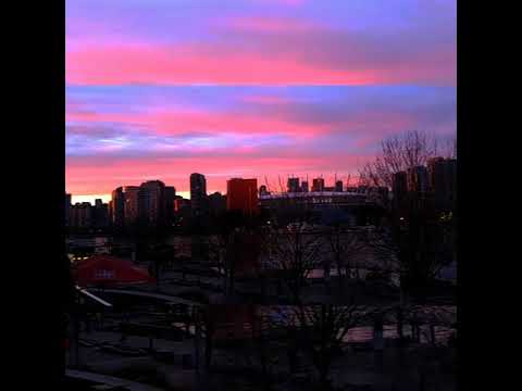 Sunset from the Creekside Community Center December Solstice 2019 Vancouver BC Canada