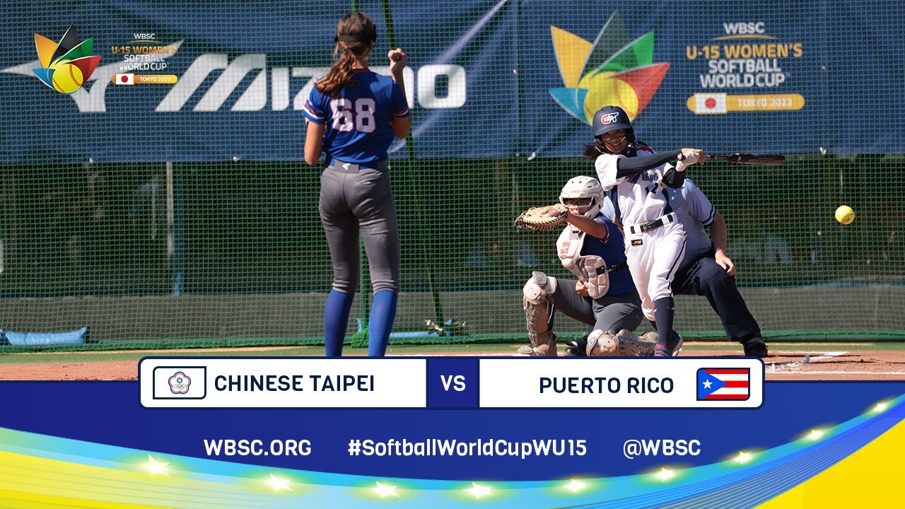 Highlights - Game 32 - Chinese Taipei vs Puerto Rico - 2023 U-15 Women's Softball World Cup