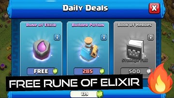 Lucky or What? Got Free Rune Of Elixir / Clash Of Clans /