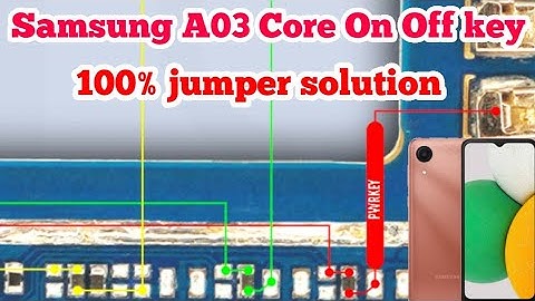 Samsung A03 Core On Off key not working problem solved| A03 Core power key ways solution