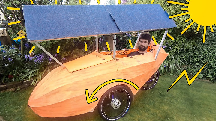 J'ai construit un Vélo Solaire Autonome