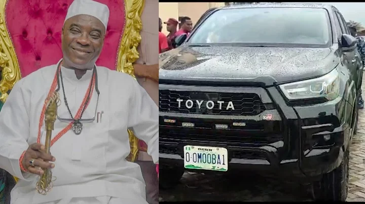 THE NEW OLORI OMOBA IJEBU K1 DE ULTI SHOWCASE HIS BRAND NEW 70MILLION TOYOTA JEEP FOR HIS CORONATION