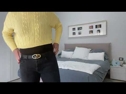 Sarafrancy indossa Jeans e maglione giallo #outfit #outfitoftheday