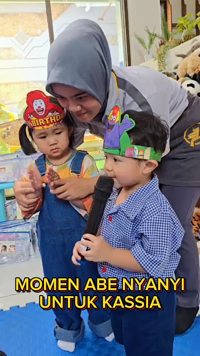ABE SINGED A BIRTHDAY SONG FOR KASSIA 😍 #abecekut #abelucu #abevlogs #babylucu #babysinging