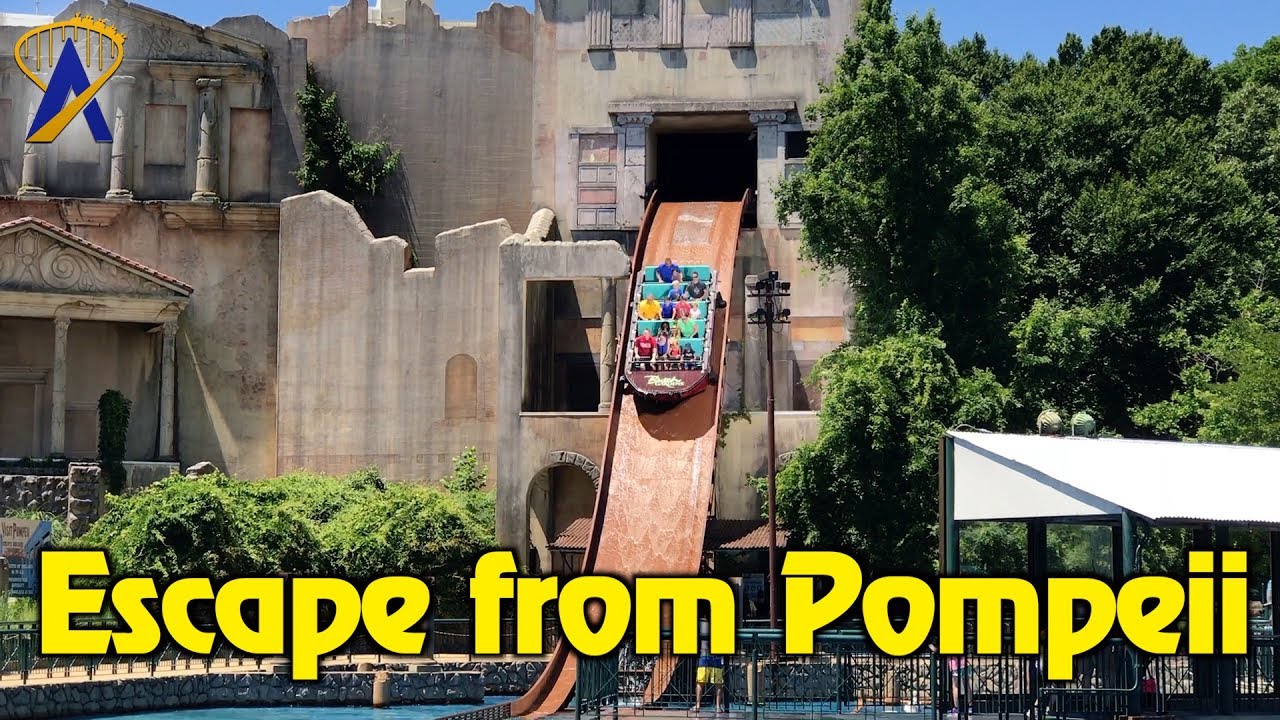 Escape From Pompeii Full Pov At Busch Gardens Williamsburg Youtube