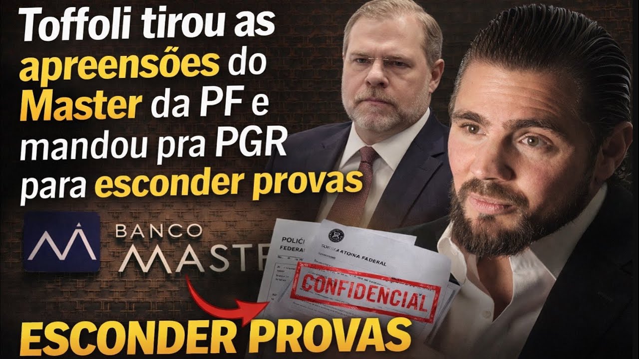 TODA A VERDADE DE TOFFOLI COM CASO MASTER REVELADA - ESCONDE PROVAS