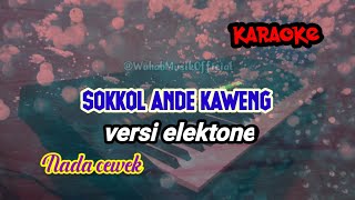 🔰 Karaoke sokkol ande kaweng versi elektone || Nada cewek