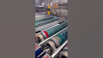 Rotary Printing🔥Roller printing machine #shortvideo #short #textiles