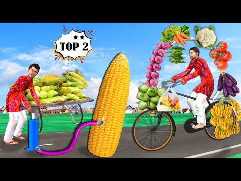 Sabjiwala Ki Safaltha Greedy Giant Corn Wala Top Collection Hindi Kahani Moral Stories Comedy Video