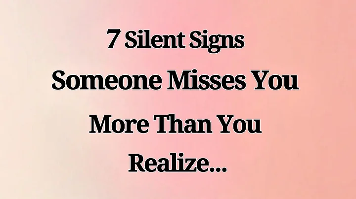 7 Silent Signs Someone Secretly Misses You More Than You Realize | Psychology Facts About Love