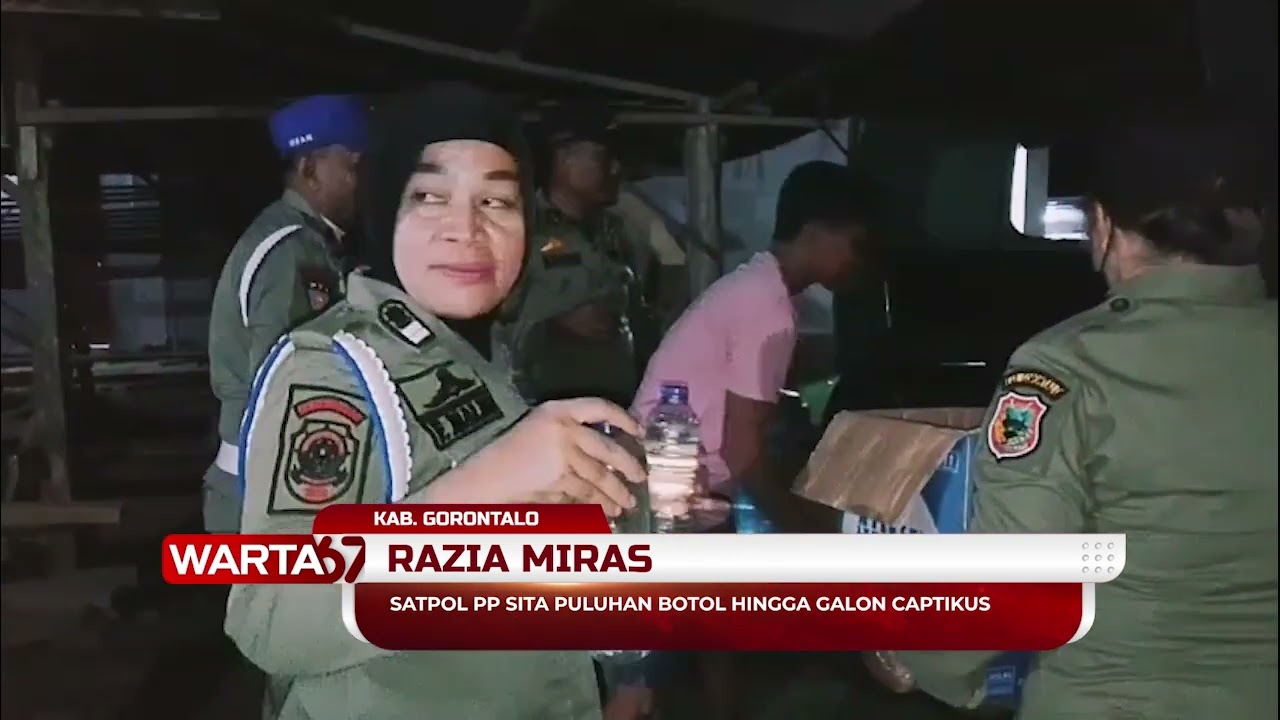 SATPOL PP SITA PULUHAN BOTOL HINGGA GALON CAPTIKUS
