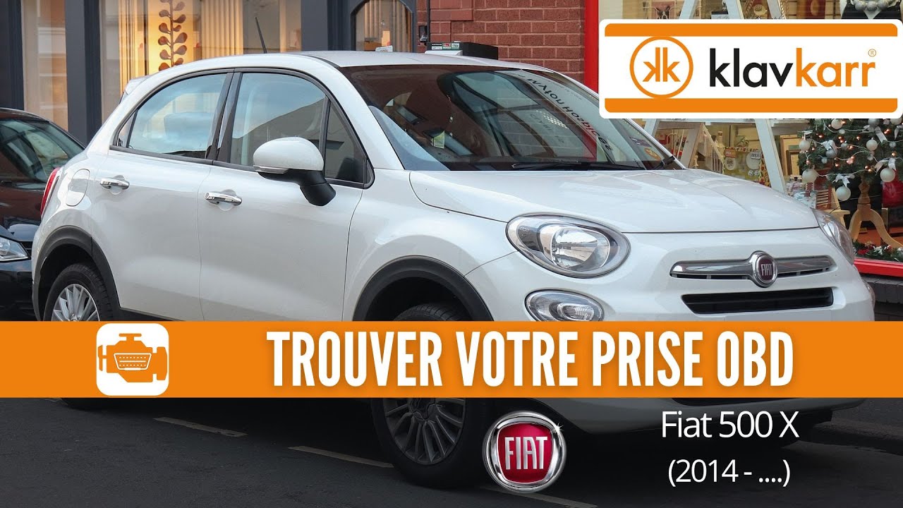 Prise OBD Fiat 500 X (2014 …) Où trouver mon