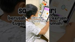 Sakit 2 Hari, Tetap Semangat Kerjain Tugas Sekolah di Rumah 📚 #shorts #idebermain #studywithme