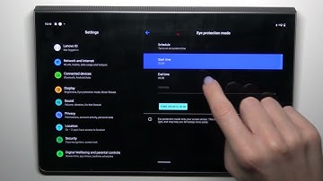 How to Set Up the Eye Protection Mode on a LENOVO Yoga Tab 11 - Night Light - Eye Comfort Mode