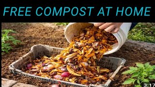 Free compost from kitchen waste | Easy method