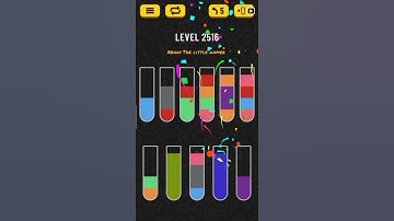 Water sort puzzle level 2516