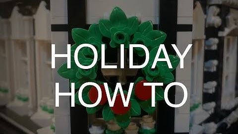 LEGO TUTORIAL: how to make a LEGO wreath for Christmas
