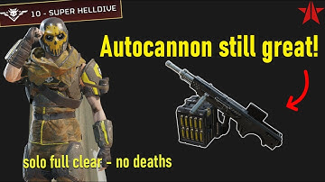 Helldivers 2 - Autocannon on Super Helldive bots (full clear, no deaths)