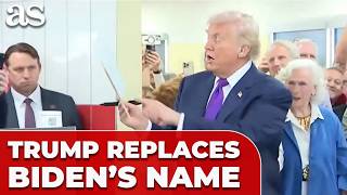 UNBELIEVABLE MOMENT: man requests TRUMP replace BIDEN'S Name on Presidential Lifetime Award