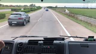 prueba circuito abierto camion Practical road driving module 3 spain europe