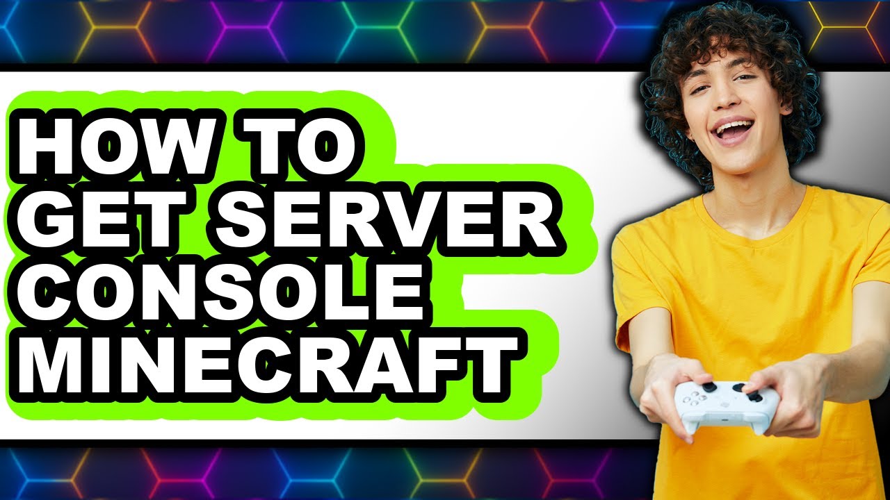 How to Get Server Console Minecraft (easy Method) - YouTube