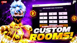 🔴 FREE FIRE LIVE CUSTOM ROOMS  | GAMING CLASSIC HAMZA | PAKISTAN SERVER ✔ (VERTICAL STREAM)