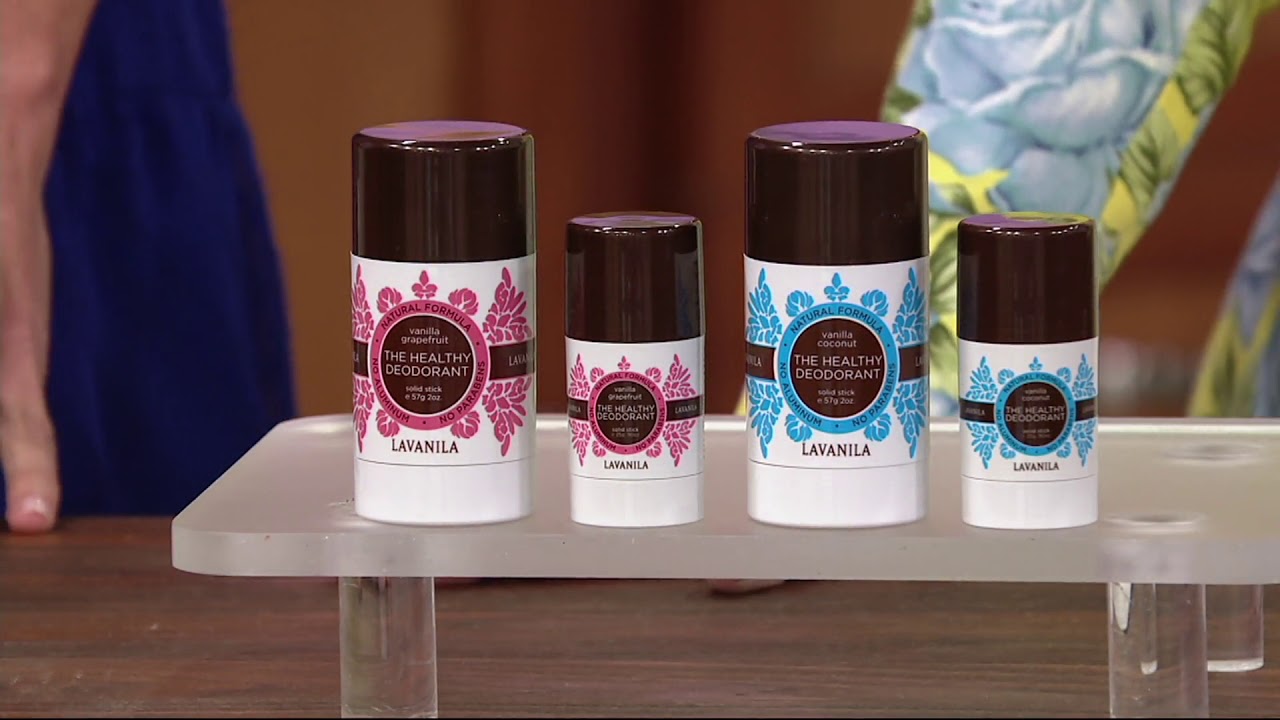 LAVANILA Set of 4 Aluminum-Free Deodorant on QVC