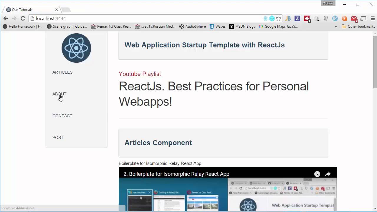 5. React App. Server Side Rendering Bug with Database data. - YouTube