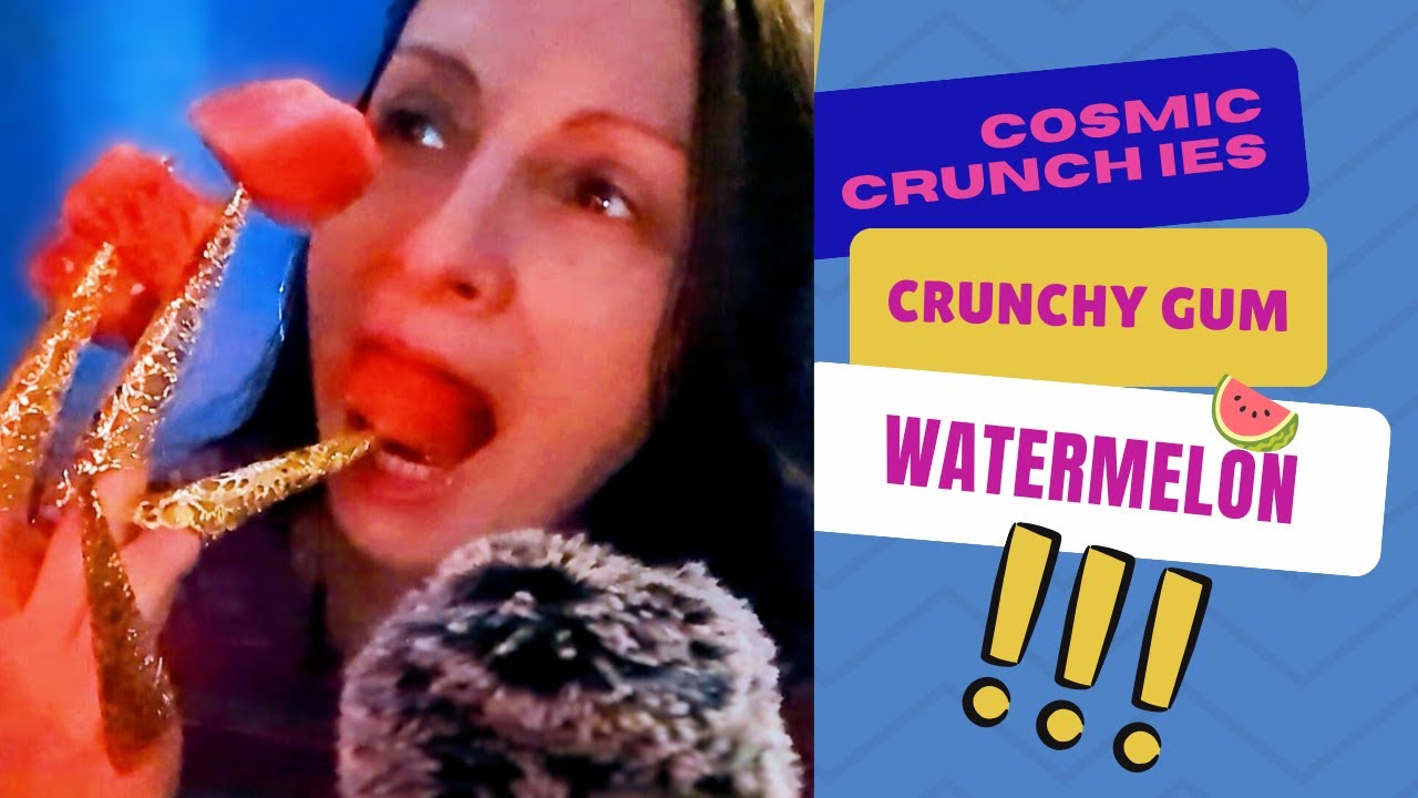 ASMR Eating Crunchy Foods, Satisfying Cosmic Crunchies Candy, Crispy ...
