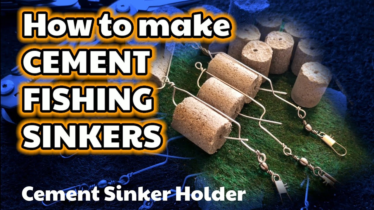 HOW TO MAKE CEMENT FISHING SINKERS / Sinker Holder 