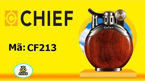 Bật lửa xăng đá bọc gỗ hình tròn độc lạ Chief CF213 - Ambe.vn
