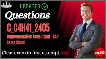 SAP C_C4H41_2405 Certification Questions and Study Material [Latest]